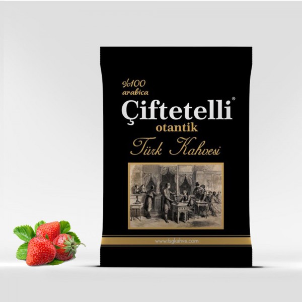 Çiftetelli Çilekli Otantik Türk Kahvesi 500 GR Paket